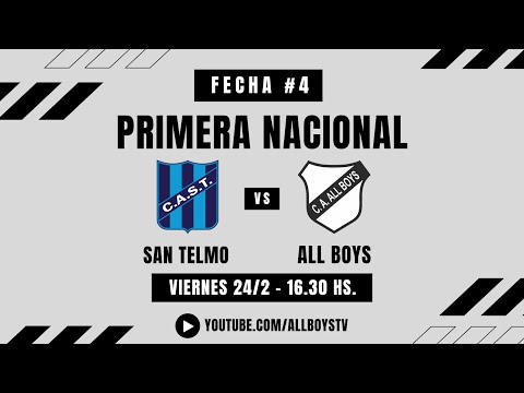 San Telmo vs. ALL BOYS - Primera Nacional 2023 - Zona A - Fecha #4 - EN VIVO