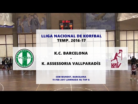 KCB - Vallpa (J10 TOP A) Lliga Nacional de Korfbal 2016-17
