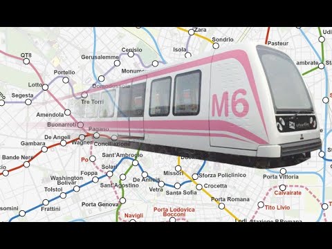M6 - Il perscorso della futura metropolitana di Milano