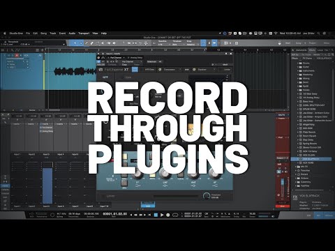 How to Record Through Plugins in #StudioOne
