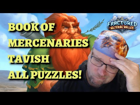Book of Mercenaries Tavish All Puzzles Solutions! (Hearthstone)