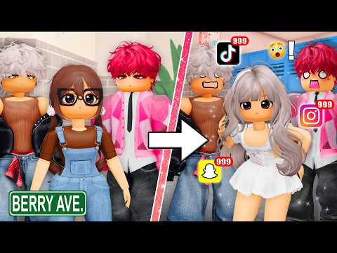 The UGLY Girl Got IGNORED By Her Childhood Crush… So She Had A GLOW UP💖Berry Ave RP💖
