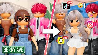The UGLY Girl Got IGNORED By Her Childhood Crush… So She Had A GLOW UP💖Berry Ave RP💖