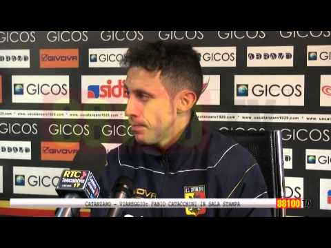 CATANZARO VIAREGGIO: FABIO CATACCHINI IN SALA STAMPA