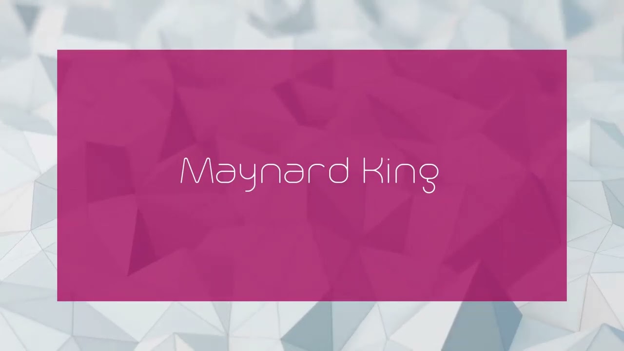 Maynard King - appearance