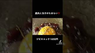 信州産鹿肉と玉子の相性抜群‼️1650円信州★肉刺し自慢★ジビエ焼肉宿★平家の里