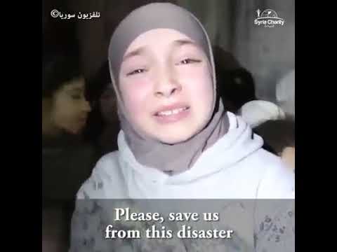 Mesajul dureros al unei fetițe din Siria: "Vă rog, salvați-ne de la dezastru! Stăm ascunși sub păm&acirc;nt, murim de foame. Dacă ieșim să luăm o pernă, suntem bombardați"