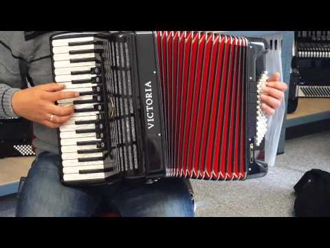 Klangprobe Akkordeon Victoria A130V Magnum,Vorführer, Top Preis