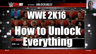 WWE 2K16 - How To Unlock Everything (Tutorial)