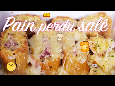 Pain perdu salé jambon-fromage 🥖 🧀