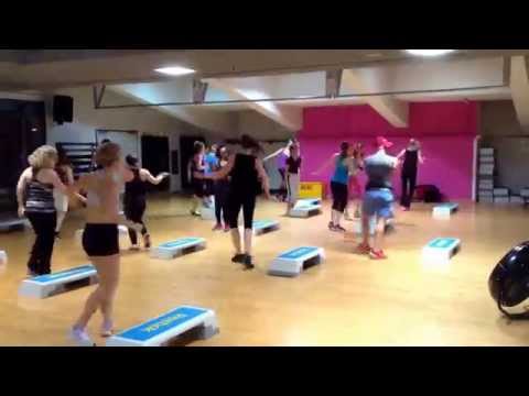 Matt Shannon Fitness teaching advanced step at the YMCA March 2014