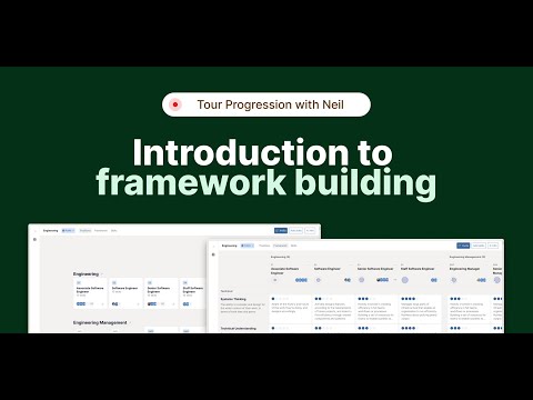 Progression tour: Introduction to framework building