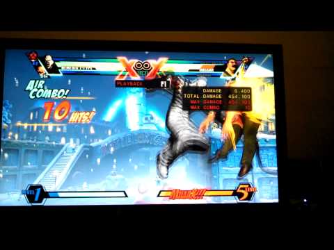 UMVC3 Nemesis Tentacle Slam Corner Combo w/(Drones)