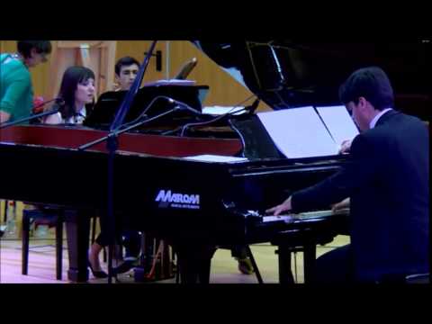 Ravel: La Valse for two pianos (ending)  |  Ashchen Rom & Manuel Araujo