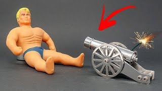 MINI CANNON vs STRETCH ARMSTRONG