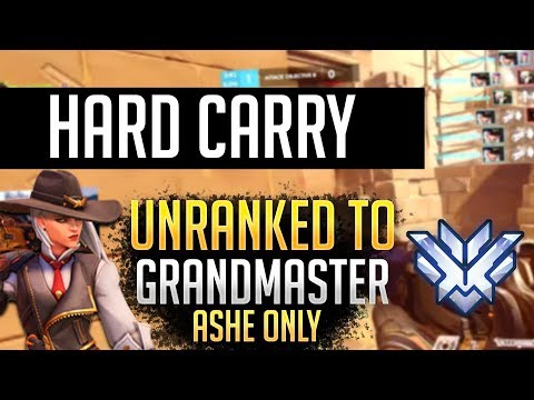 Unranked to GM: ASHE ONLY - Warn TOP 500 CARRY (PS4 Overwatch)