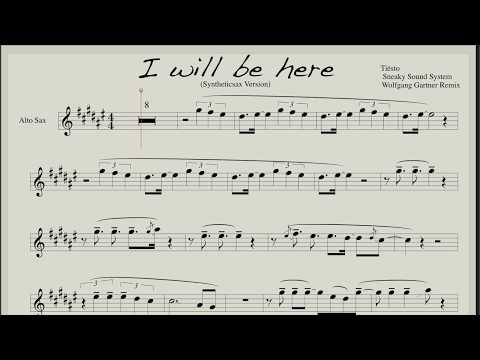 I Will Be Here - Sheet music & Backing Track for Saxophone Alto