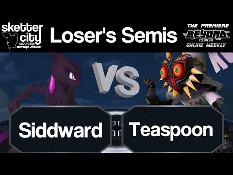 Siddward (Shadow Mewtwo) vs Teaspoon (Skull Kid) [Sketter City #2] Loser's Semis | Beyond Melee