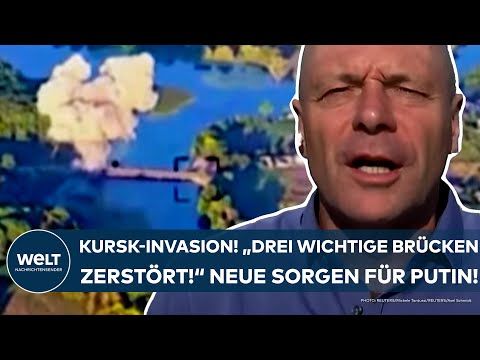 PUTINS KRIEG: Kursk! "Drei wichtige Brücken zerstört!" Ukraine setzt sich fest! Russen unter Druck!