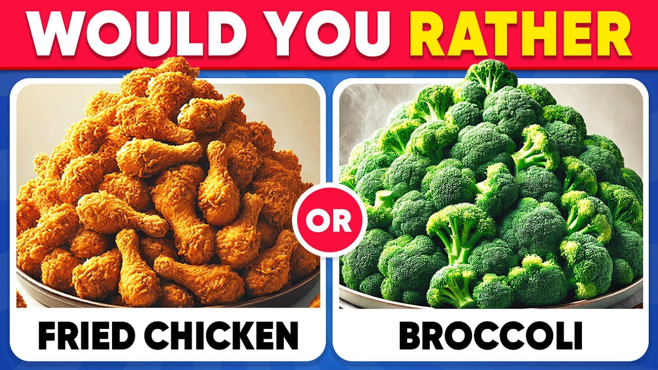 Would You Rather...? JUNK FOOD vs HEALTHY FOOD Edition 🍟🥗 Panda Quiz