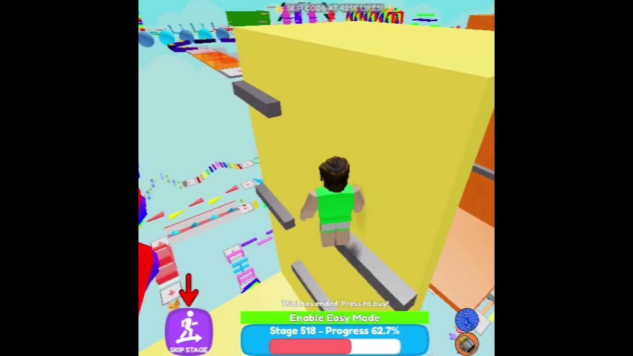 Stage 518 Mega Easy Obby #megaeasyobby #roblox #ytviral