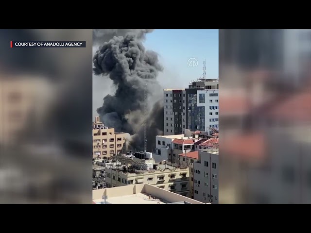 Israel destroys Gaza tower housing AP and Al Jazeera offices