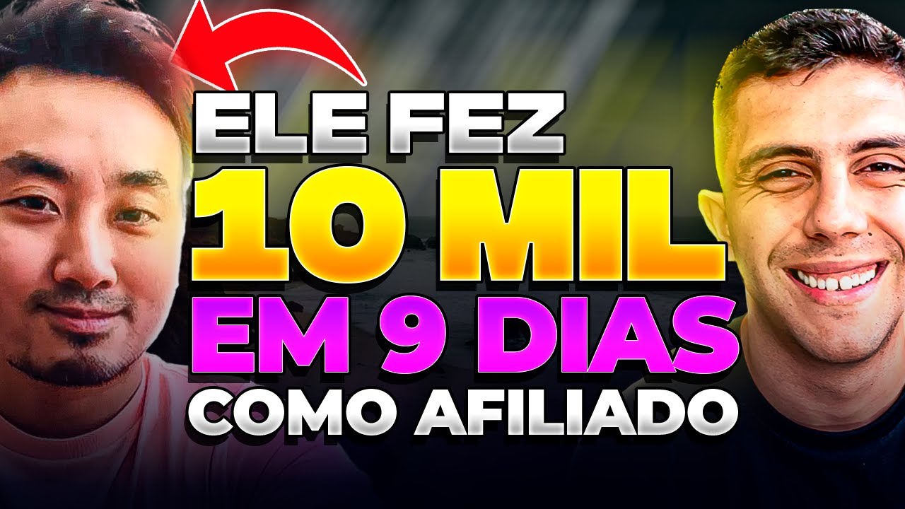 ELE FEZ MAIS DE 10 MIL EM 9 DIAS COMO AFILIADO NA GRINGA