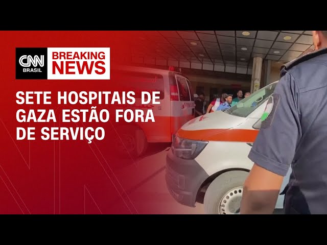 Sete hospitais de Gaza estão fora de serviço | LIVE CNN
