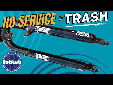 How To Strip A Cannondale Headshok & What Issues I Found - Retfurb Vintage Refurb