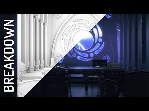 Breakdown CGI 3D Animation "LOKI: Kang's office"