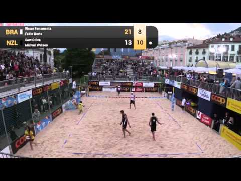 Ferramenta/Berta (BRA) vs. O'Dea/Watson (NZL) - Men Coop Beachtour - Full Match 24.05.2015