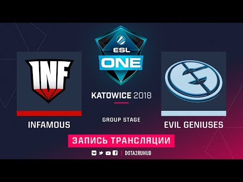 Infamous vs Evil Geniuses, ESL One Katowice, game 2 [Lum1Sit, Autodestruction]