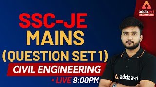 SSC JE Mains Exam | Civil Engineering |  (Question Set 1)