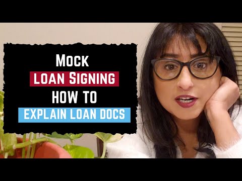 Mock Loan Signing: How To Explain Loan Documents as Notary Loan Signing Agent