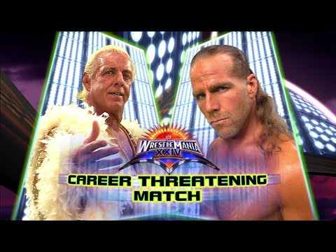 Shawn Michaels Vs Ric Flair - WWE Wrestlemania 24 (En Español)