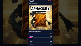 Arnaque ? NON : tout est affiché