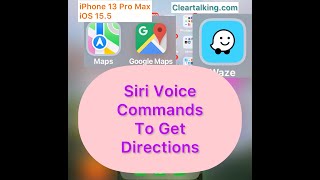 How to get driving directions using Siri Voice Commands?