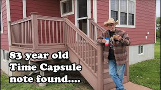 Farm House First Floor Remodel-Porch & Office Gutting (Time Capsule Note Found)