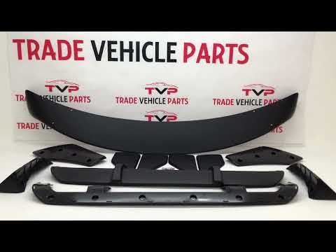 Fits BMW X5 F15 Aero Body Kit Front Lip Rear Diffuser Mat Black video