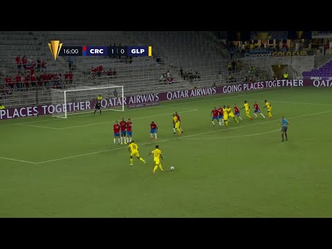 Mickaël Alphonse with the free kick