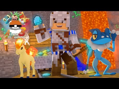 MINECRAFT A LENDA DOS CAMPEÕES 3 #3 - COMPLETANDO NOSSA EQUIPE POKEMON ! [Pixelmon]