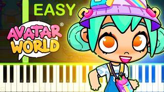 JellyBean Avenue Road Song | AVATAR WORLD - EASY Piano Tutorial