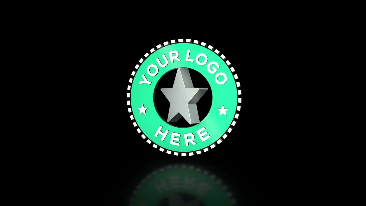 Custom 3d rotating logo animation or 360 spin loop GIF