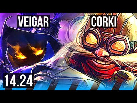 VEIGAR vs CORKI (MID) | KR Master | 14.24