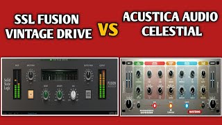 Video thumbnail for SSL FUSION VINTAGE DRIVE vs ACUSTICA AUDIO CELESTIAL (Teal Staging) by Zany Pro