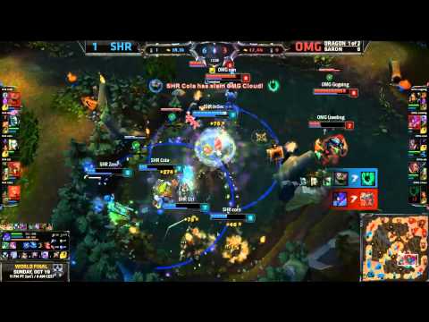 OMG Crazy Dragon Fight - SHR vs OMG Game 3 (S4 Worlds)