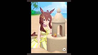 ウマ娘プリティーダービー　ガチャ回してみた❗️(水着衣装セイウンスカイ　メジロブライト)#ウマ娘プリティーダービー 