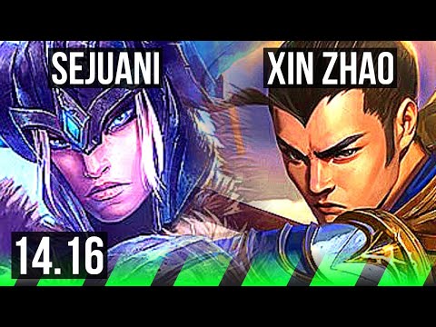 SEJUANI vs XIN ZHAO (JGL) | 4/2/9, Rank 10 Seju | EUW Challenger | 14.16