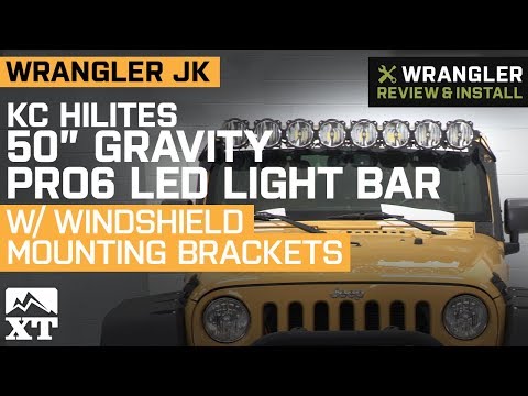 Jeep Wrangler JK KC HiLiTES 50" Gravity Pro6 Light Bar w/ Brackets (2007-2018) Review & Install