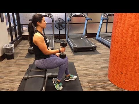 Seated Dumbbell Calf Raise